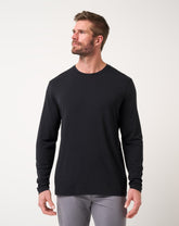 Black Travis Mathew Cloud Crew Long Sleeve Tee