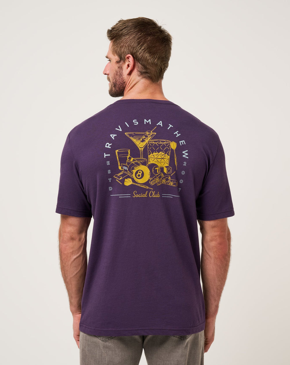 Purple Velvet Travis Mathew Social Hour Tee