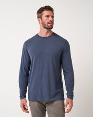 Blue Nights Travis Mathew Cloud Crew Long Sleeve Tee