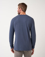 Blue Nights Travis Mathew Cloud Crew Long Sleeve Tee