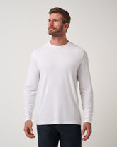 White Travis Mathew Cloud Crew Long Sleeve Tee