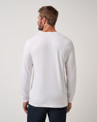 White Travis Mathew Cloud Crew Long Sleeve Tee
