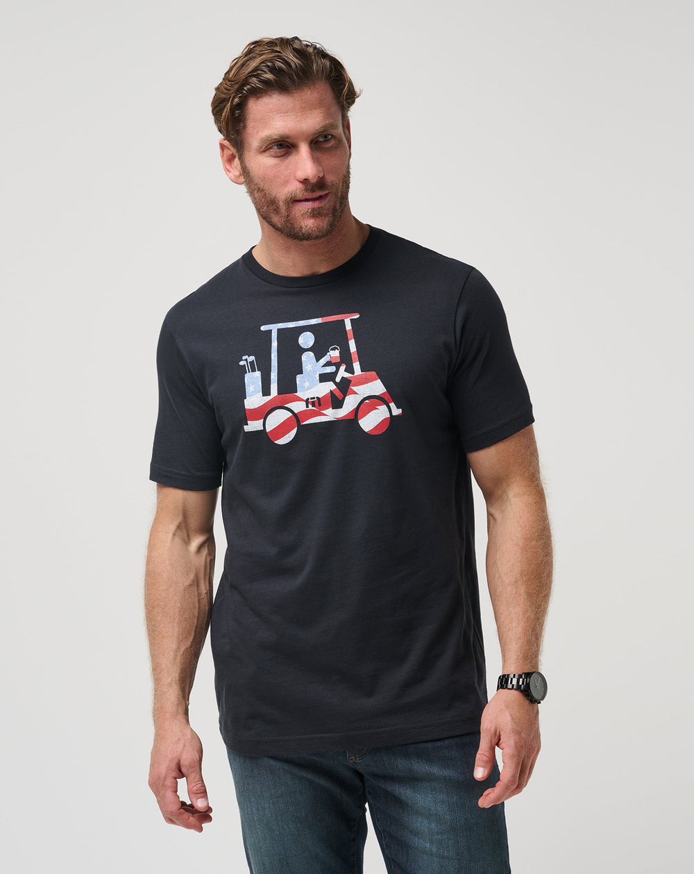 Black Travis Mathew Five K Day Tee