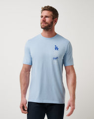 Heather Blue Travis Mathew Los Angeles Dodgers Sunset Slam 2.0 Tee