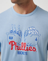 Heather Blue Travis Mathew Philadelphia Phillies Strike Two Tee