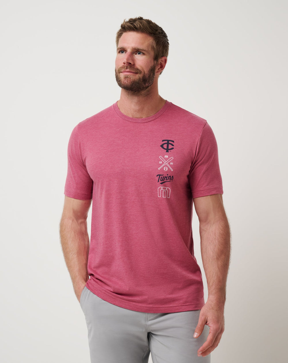 Heather Red Travis Mathew Minnesota Twins Sunset Slam 2.0 Tee