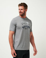 Heather Grey Travis Mathew New York Yankees Strike One Tee