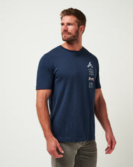 Total Eclipse Travis Mathew Atlanta Braves Sunset Slam Tee