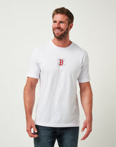 White Travis Mathew Boston Red Sox In The Dugout Tee