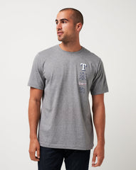 Heather Grey Travis Mathew Texas Rangers Sunset Slam Tee