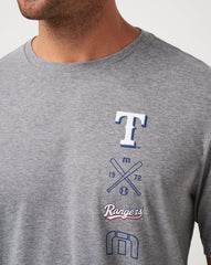 Heather Grey Travis Mathew Texas Rangers Sunset Slam Tee
