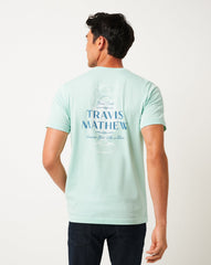Eggshell Blue Travis Mathew Bar Break Tee