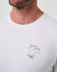 White Travis Mathew Drink Ticket Tee
