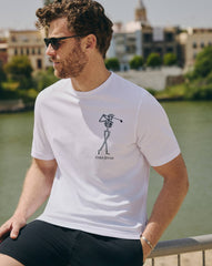 White Travis Mathew Golf Sucks Tee