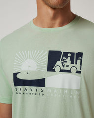 Aqua Foam Travis Mathew Player Parking Tee