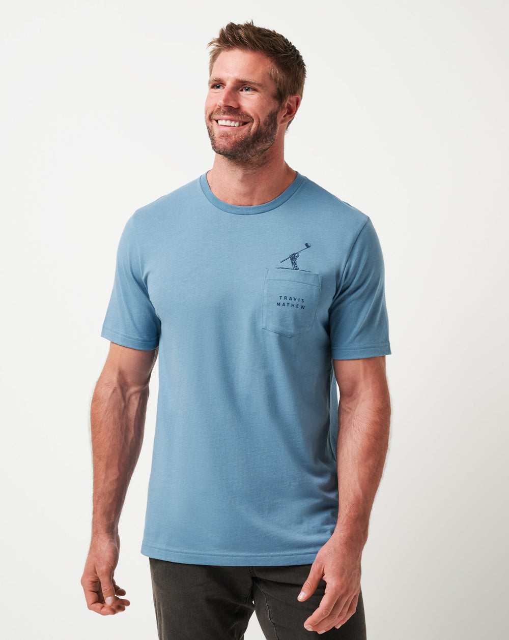 Captains Blue Travis Mathew Air Trick Tee