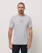 Heather Light Grey Travis Mathew Short Layover Tee