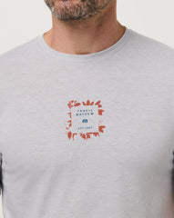 Heather Light Grey Travis Mathew Short Layover Tee