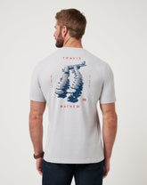 Heather Light Grey Travis Mathew Travel Diary Tee