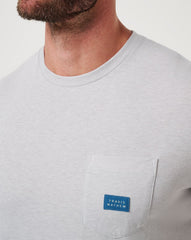 Heather Light Grey Travis Mathew Travel Diary Tee