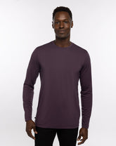 Mauve Wine/Blue Nights Travis Mathew The Crew Long Sleeve Tee