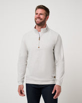 Heather Grey Travis Mathew Cloud Sweater Quarter Zip