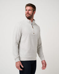 Heather Grey Travis Mathew Cloud Sweater Quarter Zip