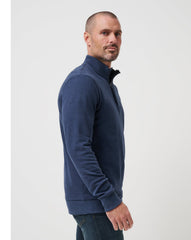 Heather Blue Travis Mathew Cloud Quarter Zip 2.0