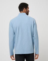 Dusty Blue Travis Mathew Performance Waffle Quarter Zip