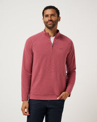 Roan Rouge Travis Mathew Performance Waffle Quarter Zip