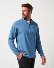Copen Blue Travis Mathew Wanderlust Quarter Zip