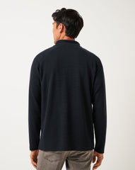Black Travis Mathew Performance Waffle Quarter Zip