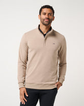 Heather Portabella Brown Travis Mathew Cloud Quarter Zip 2.0