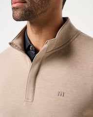 Heather Portabella Brown Travis Mathew Cloud Quarter Zip 2.0