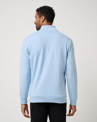 Heather Powder Blue Travis Mathew Cloud Quarter Zip 2.0