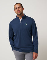 Navy Travis Mathew Seattle Mariners Time To Tailgate Quarter Zip