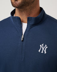 Navy Travis Mathew New York Yankees Time To Tailgate Quarter Zip