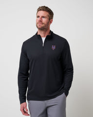 Black Travis Mathew New York Mets Time To Tailgate Quarter Zip