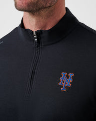 Black Travis Mathew New York Mets Time To Tailgate Quarter Zip