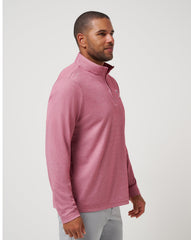 Heather Red Travis Mathew Texas Rangers Time To Tailgate Quarter Zip