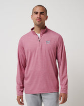 Heather Red Travis Mathew Washington Nationals Time To Tailgate Quarter Zip