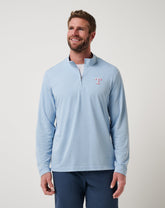 Heather Blue Travis Mathew Texas Rangers Time To Tailgate Quarter Zip
