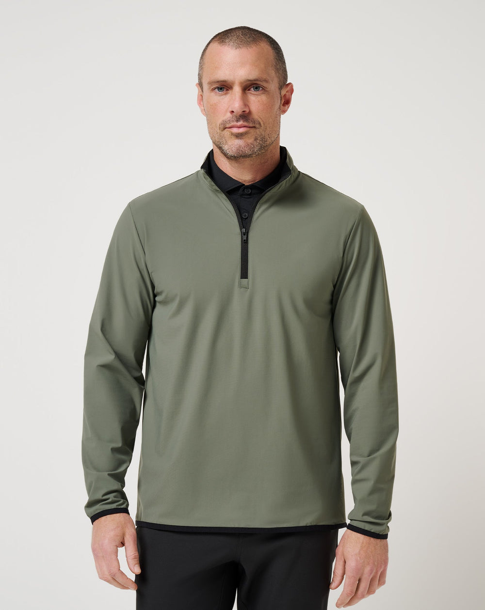 Dark Olive Travis Mathew Jeep Tour Quarter Zip