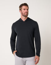 Black Travis Mathew Performance Jersey Hoodie