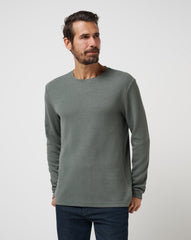 Dark Olive Travis Mathew Cloud Waffle Crew