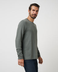 Dark Olive Travis Mathew Cloud Waffle Crew