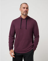 Heather Mauve Wine Travis Mathew Upgraded Tech Hoodie