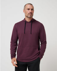 Heather Mauve Wine Travis Mathew Upgraded Tech Hoodie