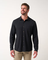 Black Travis Mathew Comfortknit TM Social Club Button-Up