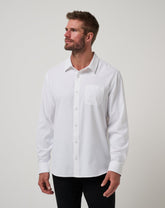 White Travis Mathew Techwoven Tidbits Button-Up